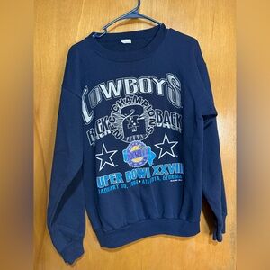 Vintage Dallas Cowboys Sweatshirt – Super Bowl XXVIII‎ Champions 1994 Medium